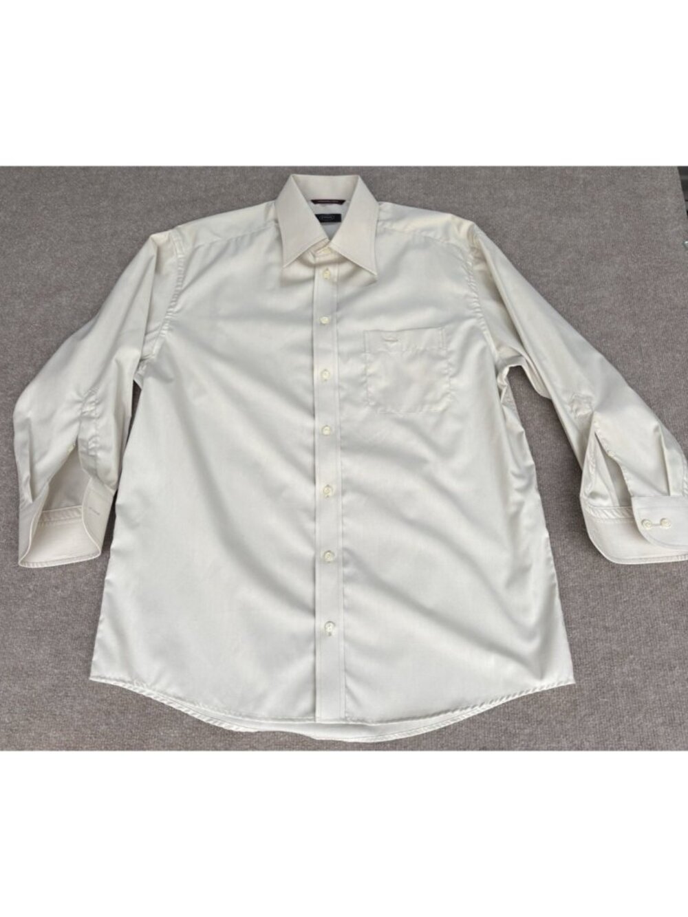 Eton Dress Shirt Men's 16.5 42 Beige Long Sleeve Tan Button Down Sweden EUC